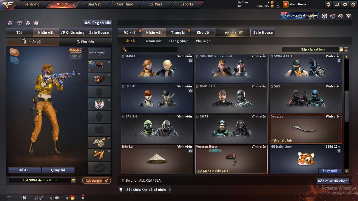 shop acc cf uy tin gia re